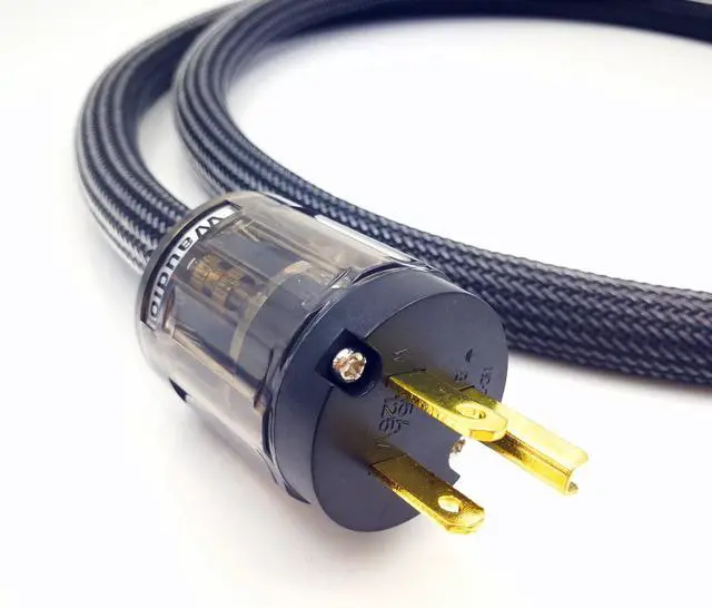 Alt view image 2 of 6 - FOR-10 AWG Hi-End HiFi Audio Universal AC Power Cable Power Cord US Plug - 5FT (1.5M)