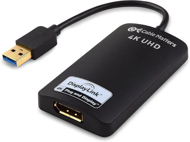 Main image of (USB 3.0 to DisplayPort Adapter USB to DP Adapter) Supporting 4K Resolution for Windows