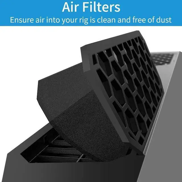 Alt view image 5 of 7 - FOR Gaming Laptop Cooling Pad 4500RPM Strongest Laptop Cooler 17.3 inch Laptop Cooling Stand with Faster Heat Dissipation Colorful Lights Adjustable Mount Stand Temperature Drops by 20-30 Degrees