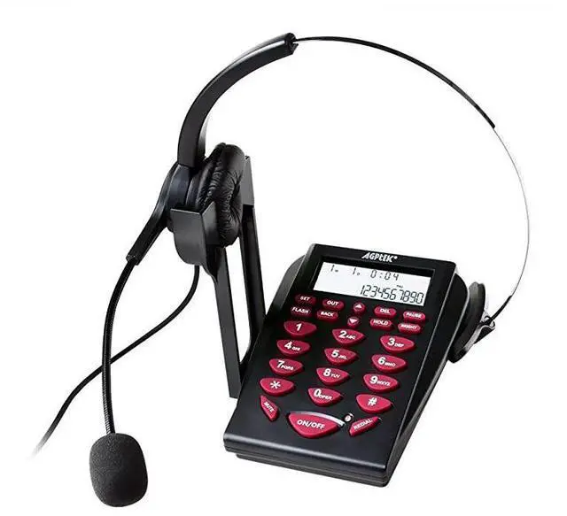 Alt view image 2 of 7 - forCorded Telephone with Headset & Dialpad for House Call Center Office - Noise Cancellation