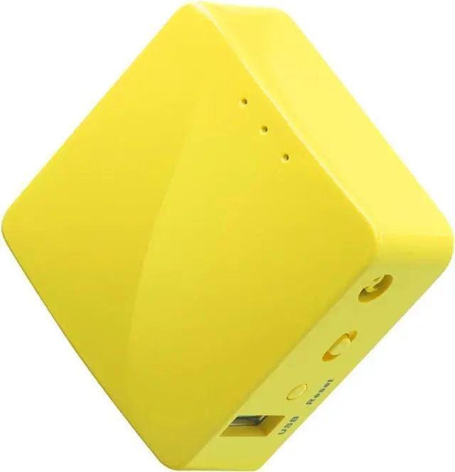 Main image of ForGL.iNet GL-MT300N-V2(Mango) Portable Mini Travel Wireless Pocket VPN Router - WiFi Router/Access Point/Extender/WDS | OpenWrt | 2 x Ethernet Ports | OpenVPN/Wireguard VPN | USB 2.0 Port | 128MB RAM