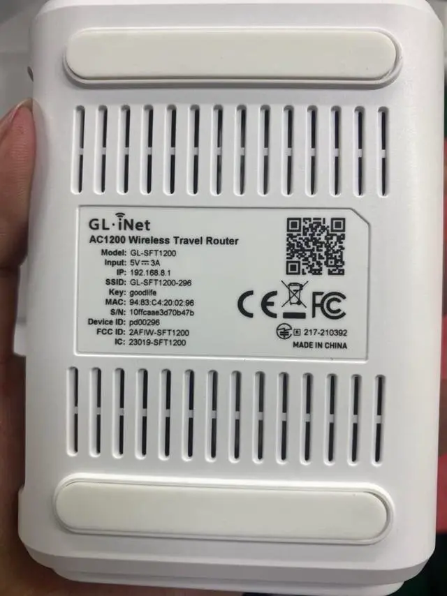 Alt view image 7 of 7 - ForGL-SFT1200 (Opal) Secure Travel WiFi Router C AC1200 Dual Band Gigabit Ethernet Wireless Internet Router | IPv6 | USB 2.0 | MU-MIMO | DDR3 |128MB Ram | Repeater Bridge | Access Point Mode