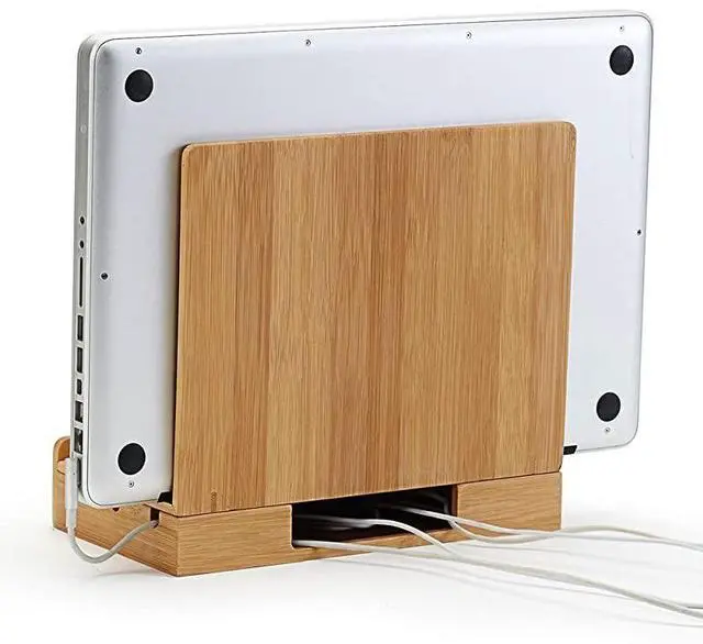 Alt view image 5 of 7 - ForGUS MultiDevice Charging Station Dock Organizer Multiple Finishes Available for Laptops Tablets and Phones Strong Build EcoFriendly Bamboo