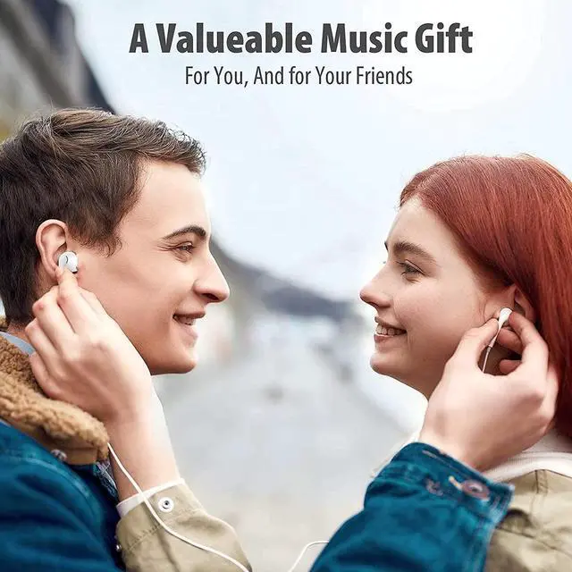 Alt view image 7 of 7 - Earbuds Earbuds 5 One Pack Wired Earbuds with Subwoofer Stereo Blocking Microphone Compatible with iPhone Android Phone Laptop Computer iPad or Any Device with 3.5mm Interface