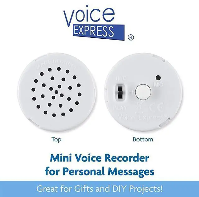 Alt view image 2 of 7 - forExpress Mini Recorder for Personal Messages Perfect Device for Plush Toys Stuffed Animals Baby Dolls and Pillows Playback