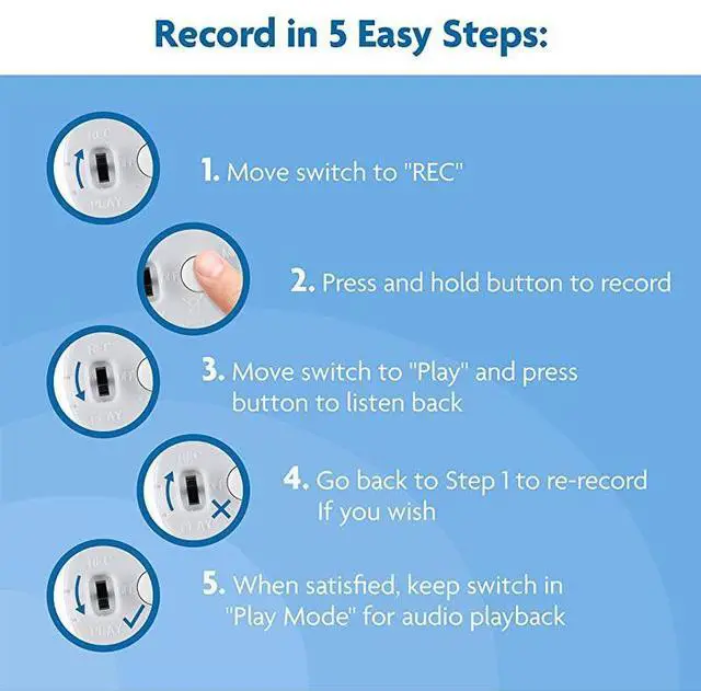 Alt view image 4 of 7 - forExpress Mini Recorder for Personal Messages Perfect Device for Plush Toys Stuffed Animals Baby Dolls and Pillows Playback