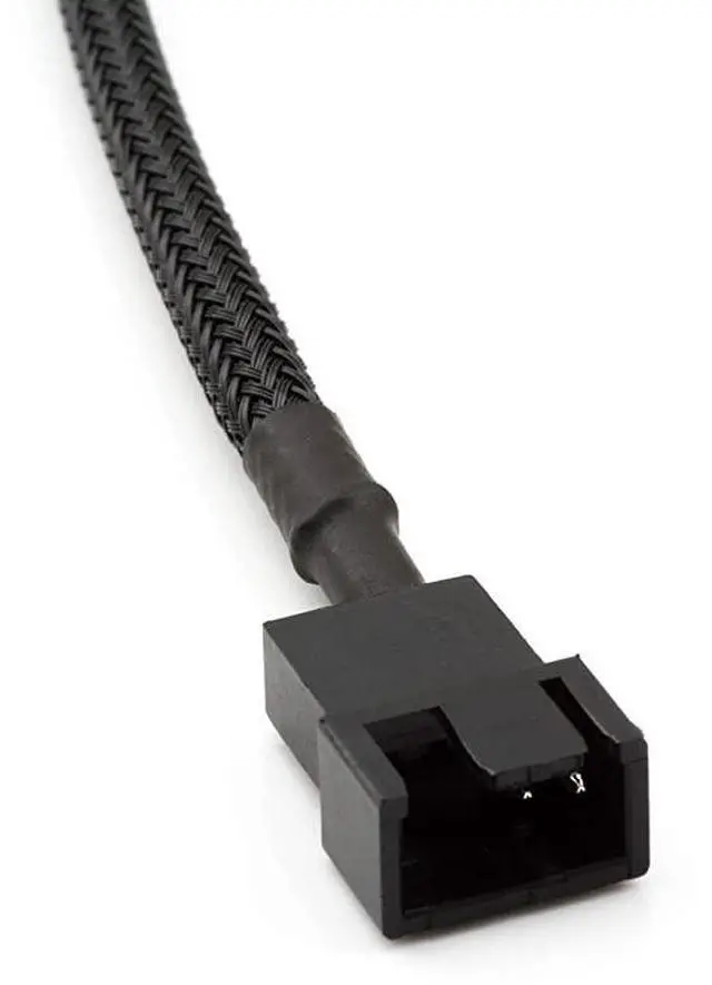 Alt view image 3 of 6 - FOR Full Speed 12V Voltage Step-Up USB to 3-Pin and 4-Pin PC Fan Sleeved Power Adapter Cable