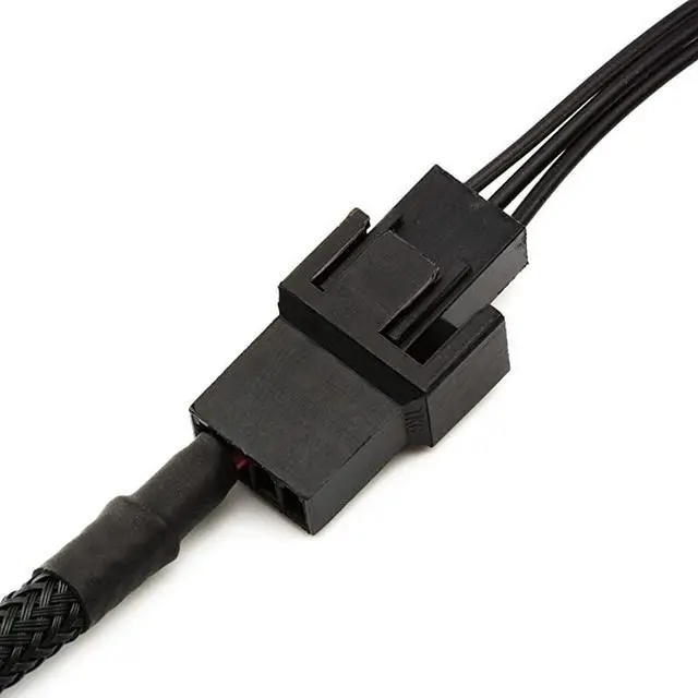 Alt view image 4 of 6 - FOR Full Speed 12V Voltage Step-Up USB to 3-Pin and 4-Pin PC Fan Sleeved Power Adapter Cable