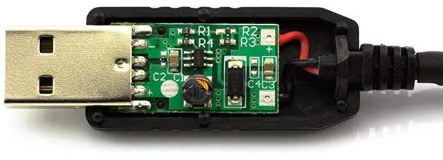 Alt view image 6 of 6 - FOR Full Speed 12V Voltage Step-Up USB to 3-Pin and 4-Pin PC Fan Sleeved Power Adapter Cable