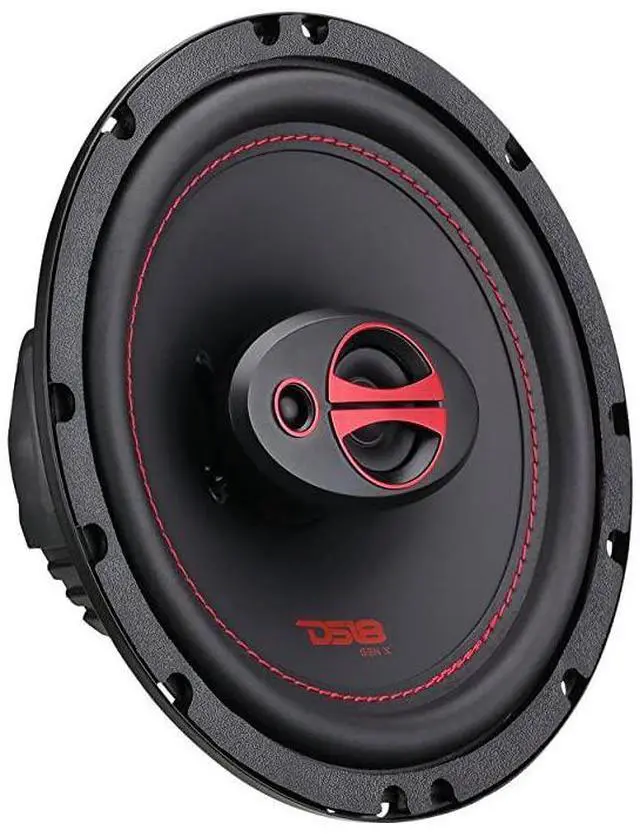 Main image of GEN-X6.5 Coaxial Speaker - 6.5", 3-Way, 165W Max, 50W RMS, Black Paper Cone, Two Mylar Dome Tweeters, 4 Ohms - Clarity Unparalled by Other Speakers in Their Class (2 Speakers)