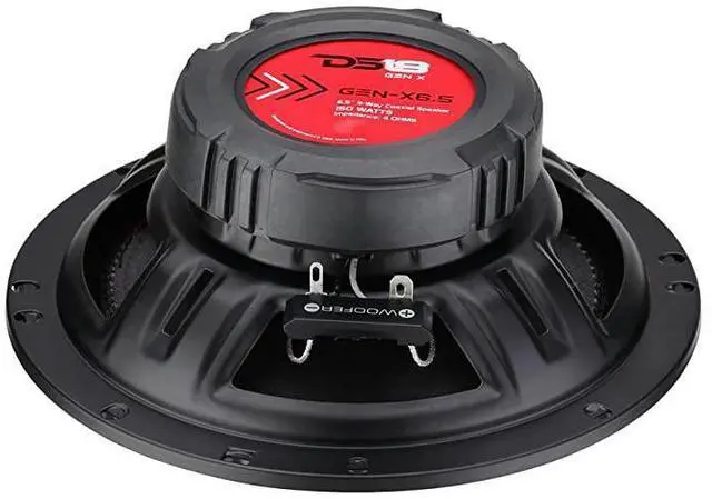 Alt view image 4 of 5 - GEN-X6.5 Coaxial Speaker - 6.5", 3-Way, 165W Max, 50W RMS, Black Paper Cone, Two Mylar Dome Tweeters, 4 Ohms - Clarity Unparalled by Other Speakers in Their Class (2 Speakers)