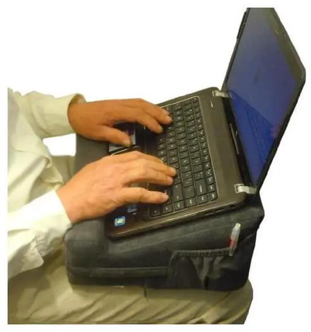 Alt view image 2 of 7 - FOR-Easel Lap Desk Pillow Ergonomic Computer Desk amp Desktop Book Stand with Orthopedic Wrist Support