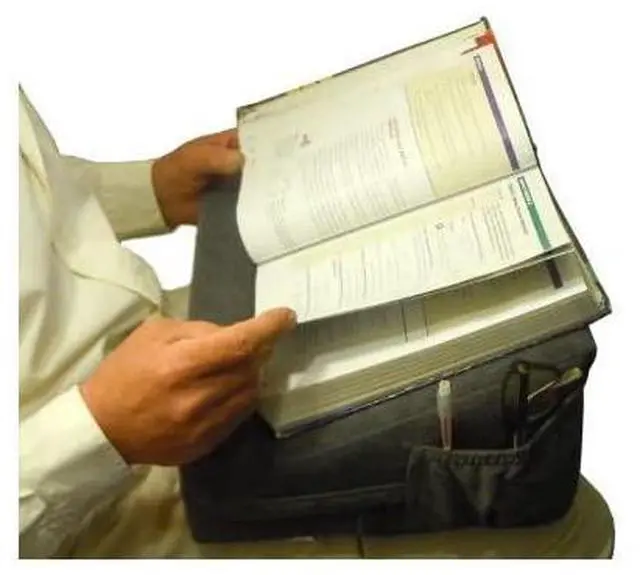 Alt view image 5 of 7 - FOR-Easel Lap Desk Pillow Ergonomic Computer Desk amp Desktop Book Stand with Orthopedic Wrist Support