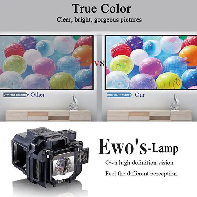 Alt view image 2 of 7 - FOR ELP78 Lamp Bulb for Epson ELPLP78 PowerLite Home Cinema 2030 2000 730HD 725HD 600 VS230 VS330 VS335W EX3220 EX6220 EX7220 EX7230 EX7235 EX5220 V13H010L78 Replacement Projector Lamp Bulb