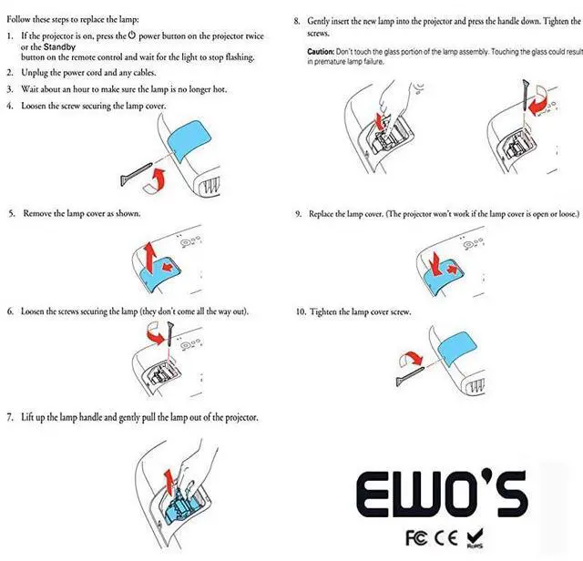 Alt view image 5 of 7 - FOR ELP78 Lamp Bulb for Epson ELPLP78 PowerLite Home Cinema 2030 2000 730HD 725HD 600 VS230 VS330 VS335W EX3220 EX6220 EX7220 EX7230 EX7235 EX5220 V13H010L78 Replacement Projector Lamp Bulb