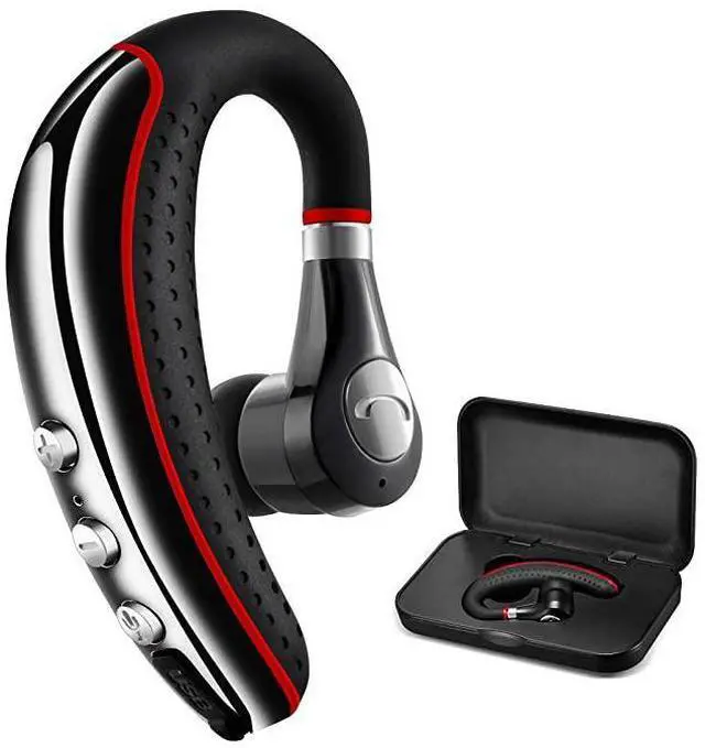 Main image of FOR-Bluetooth Headset 50 HighFidelity Audio Wireless Bluetooth Earpiece Hands Free Business Earphones with Noise Reduction micCompatible iPhoneAndroid Cell Phones Other Bluetoothenabled Device