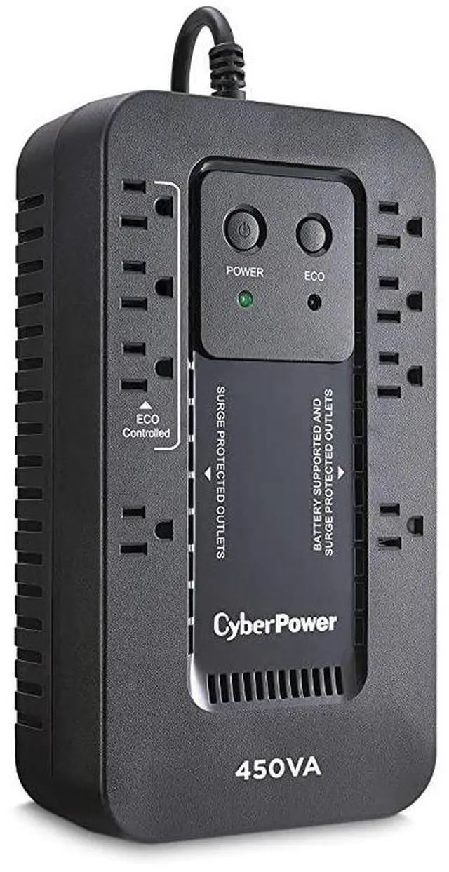 Main image of FOR EC450G Ecologic Battery Backup Surge Protector UPS System 450VA260W 8 Outlets ECO Mode Compact Uninterruptible Power Supply
