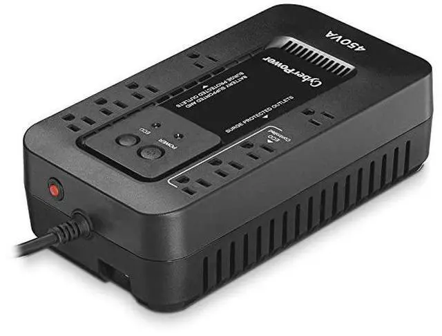 Alt view image 4 of 7 - FOR EC450G Ecologic Battery Backup Surge Protector UPS System 450VA260W 8 Outlets ECO Mode Compact Uninterruptible Power Supply