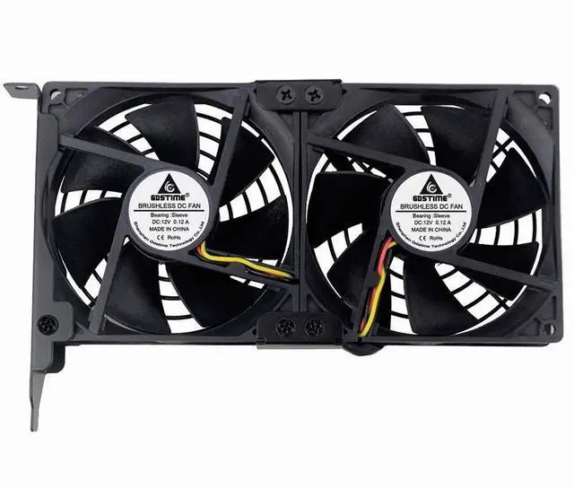 Alt view image 6 of 7 - FOR GDSTIME Graphic Card Fans, Graphics Card Cooler, Video Card Cooler, PCI Slot Dual 90mm 92mm Fans, VGA Cooler