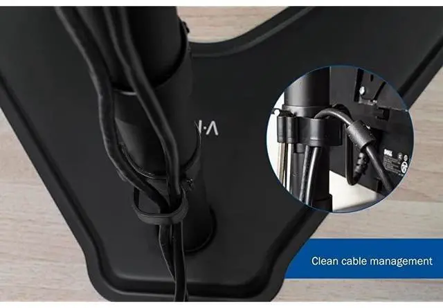 Alt view image 6 of 6 - FOR Extra Tall Single LCD Computer Monitor Free-Standing Adjustable Desk Stand for 1 Screen up to 27 inch, STAND-V011H