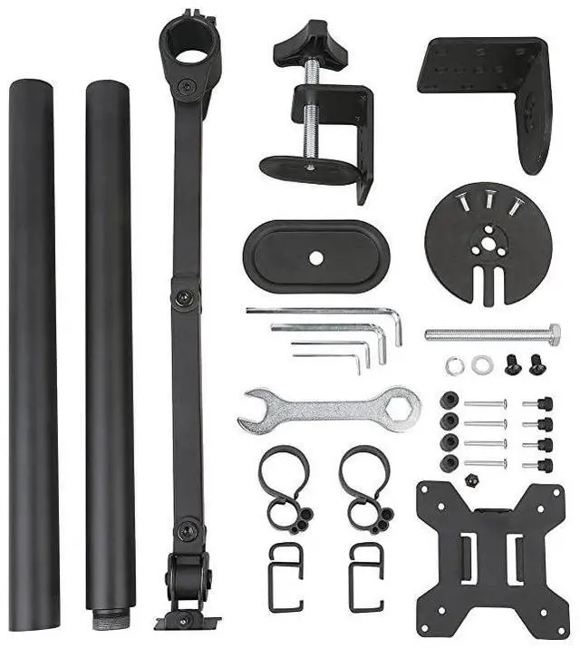 Alt view image 5 of 5 - FOR Extra Tall Single LCD Monitor Fully Adjustable Desk Mount Fits 1 Screen up to 27 inch 22lbs Weight Capacity M001XL Black