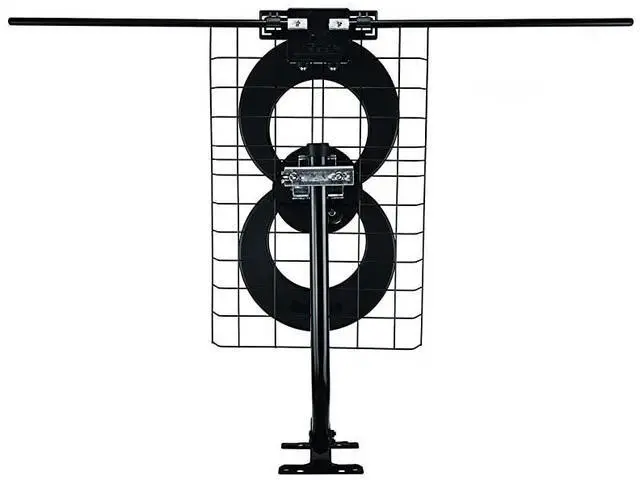 Alt view image 4 of 6 - ClearStream 2V TV Antenna, 60+ Mile Range, UHF/VHF, Multi-directional, Indoor, Attic, Outdoor, Mast w/Pivoting Base/Hardware/ Adjustable Clamp, Sealing Pads, 4K Ready, Black C2-V-CJM