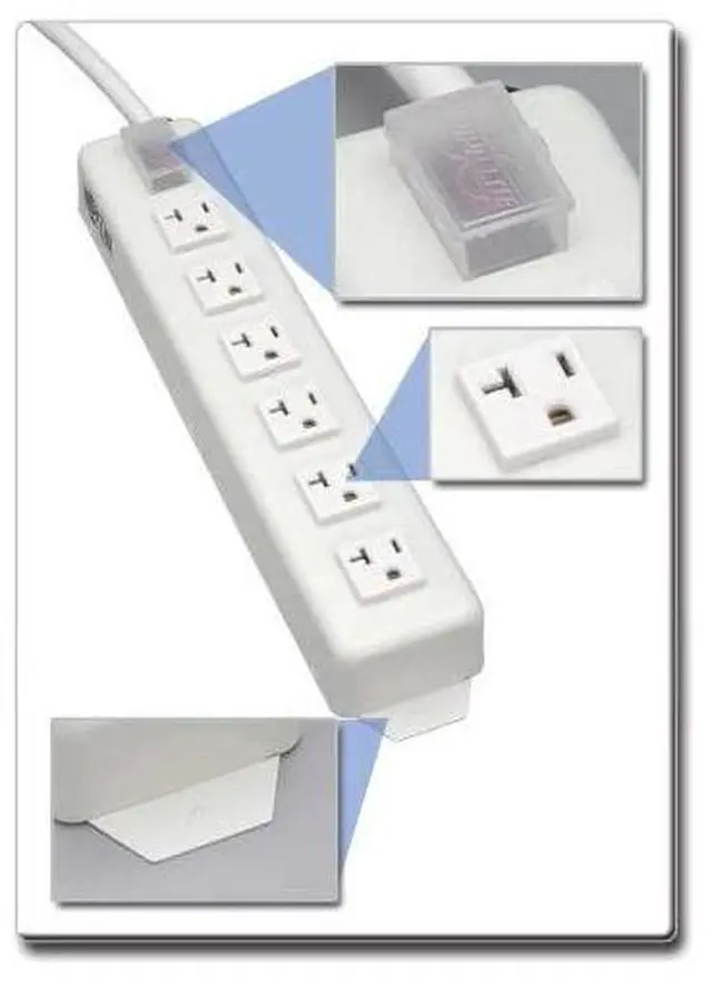 Alt view image 2 of 3 - for6 Outlet Home & Office Power Strip, 20A, 15ft Cord with 5-20P Plug, (TLM615NC20)
