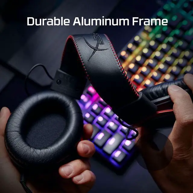 Alt view image 4 of 7 - FOR Cloud II - Gaming Headset 7.1 Surround Sound Memory Foam Ear Pads Durable Aluminum Frame Detachable Microphone Works with PC PS5 PS4 Xbox Series X|S Xbox One C Red