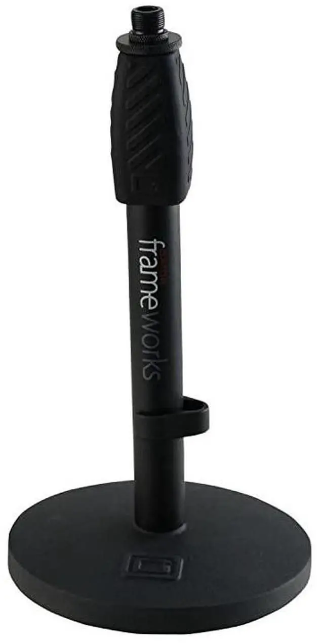 Alt view image 2 of 4 - Frameworks Deluxe Desktop Microphone Stand with Adjustable Height GFWMIC0601