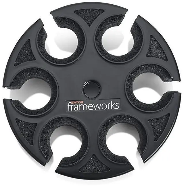 Main image of Frameworks Mic Stand Adapter to Hold up to 6 Microphones Fits Both Wired and Wireless GFWMIC6TRAY