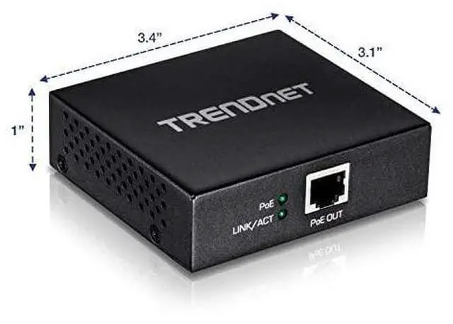 Alt view image 2 of 5 - FOR Gigabit PoE+ Repeater/Amplifier, 1 x Gigabit PoE+ In Port, 1 x Gigabit PoE Out Port, Extends 100m For Total Distance Up To 200m (656 ft), Supports PoE(15.4W) & PoE+(30W), Black, TPE-E100