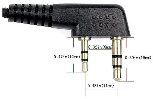 Alt view image 6 of 7 - forCase of 10 Walkie Talkies Earpiece with Mic 2 Pin DType Headset for Baofeng UV5R BF888S  H777 RT22 RT27 RT5R Kenwood 2 Way Radios