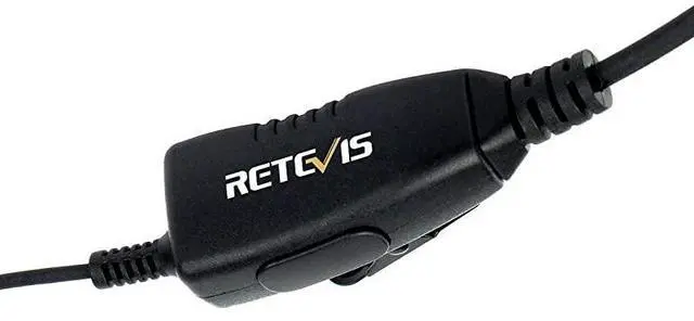 Alt view image 7 of 7 - forCase of 10 Walkie Talkies Earpiece with Mic 2 Pin DType Headset for Baofeng UV5R BF888S  H777 RT22 RT27 RT5R Kenwood 2 Way Radios