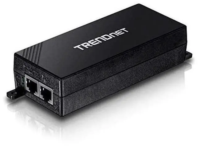 Main image of for Gigabit Power Over Ethernet Plus Injector TPE115GI Converts NonPoe Gigabit to Poe+ or PoE Gigabit Supplies PoE 154W or PoE+ 30W Power Network Distances Up to 100 M 328 ftBlack