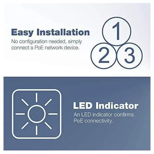 Alt view image 5 of 7 - for Gigabit Power Over Ethernet Plus Injector TPE115GI Converts NonPoe Gigabit to Poe+ or PoE Gigabit Supplies PoE 154W or PoE+ 30W Power Network Distances Up to 100 M 328 ftBlack