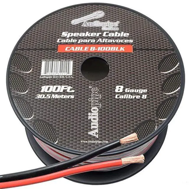 Main image of FOR Gauge Speaker Wire - Red/Black (100 Feet) Car Audio Home Theater Sub Woofer Stranded Cable 2 Conductor Power Ground