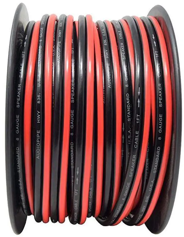 Alt view image 5 of 5 - FOR Gauge Speaker Wire - Red/Black (100 Feet) Car Audio Home Theater Sub Woofer Stranded Cable 2 Conductor Power Ground