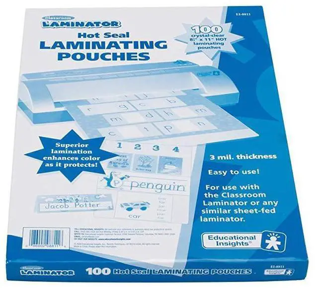 Alt view image 2 of 3 - forClassroom Laminator 85quot X 11quot Hot Laminating Pouches 100 pieces
