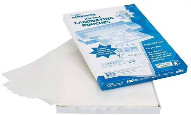 Alt view image 3 of 3 - forClassroom Laminator 85quot X 11quot Hot Laminating Pouches 100 pieces