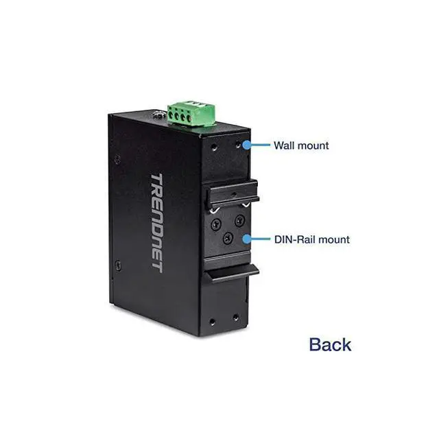 Alt view image 3 of 6 - for5Port Industrial Unmanaged Fast Ethernet DINRail Switch TIE50 5 x Fast Ethernet Ports 1Gbps Switching Capacity5 Port Network Fast Ethernet SwitchIP30 Metal SwitchLifetime Protection