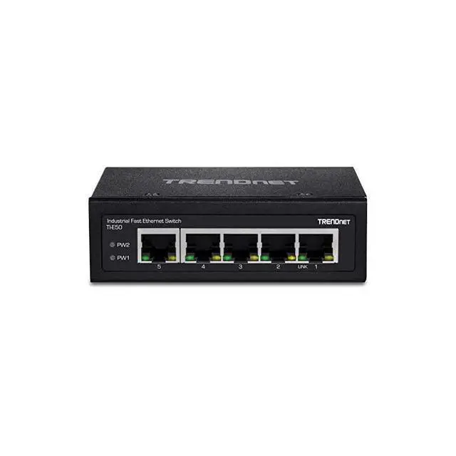 Alt view image 6 of 6 - for5Port Industrial Unmanaged Fast Ethernet DINRail Switch TIE50 5 x Fast Ethernet Ports 1Gbps Switching Capacity5 Port Network Fast Ethernet SwitchIP30 Metal SwitchLifetime Protection