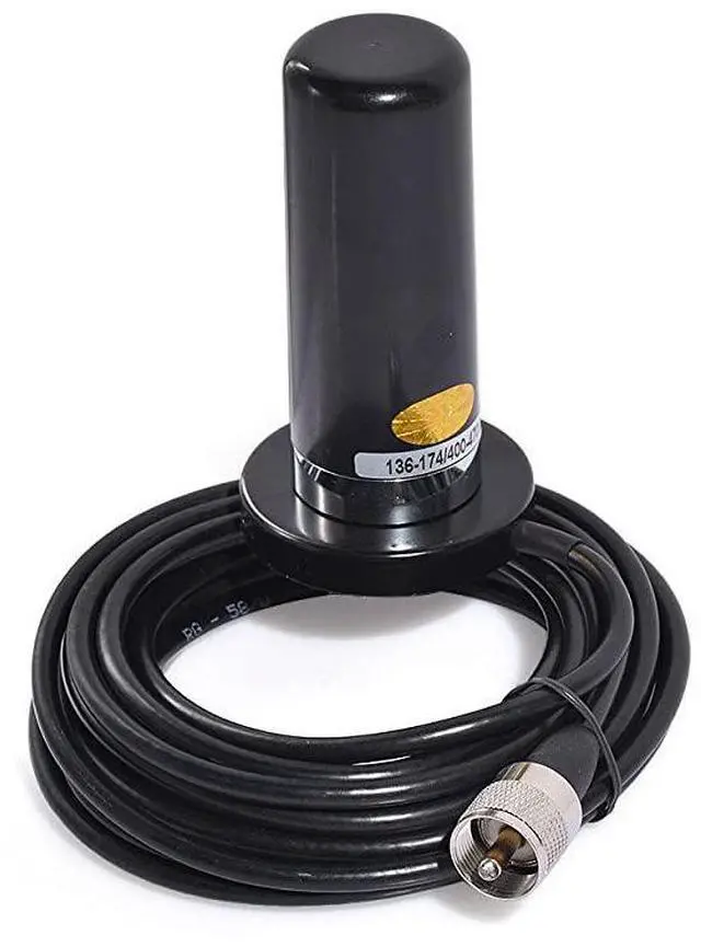 Main image of Dual Band VHF UHF Ham Mobile Radio Antenna PL259 with Magnetic Base 5M Cable for Ham Radio Amateur Radio Mobile Transceiver 144430mhz