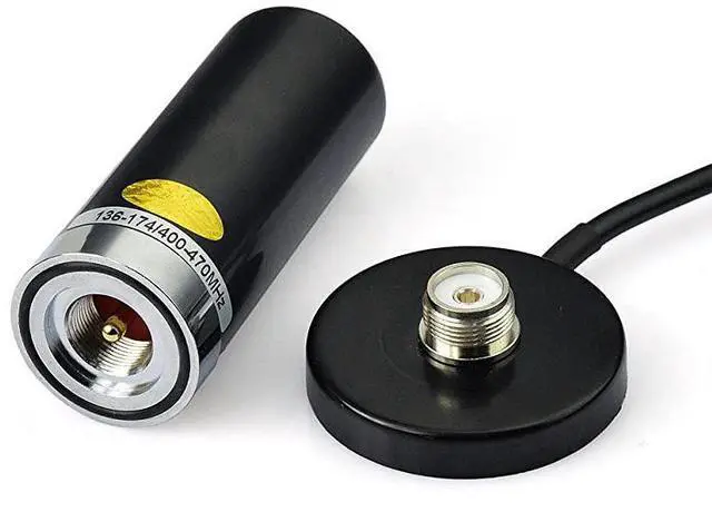 Alt view image 3 of 5 - Dual Band VHF UHF Ham Mobile Radio Antenna PL259 with Magnetic Base 5M Cable for Ham Radio Amateur Radio Mobile Transceiver 144430mhz