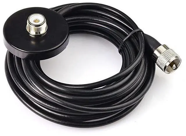 Alt view image 4 of 5 - Dual Band VHF UHF Ham Mobile Radio Antenna PL259 with Magnetic Base 5M Cable for Ham Radio Amateur Radio Mobile Transceiver 144430mhz