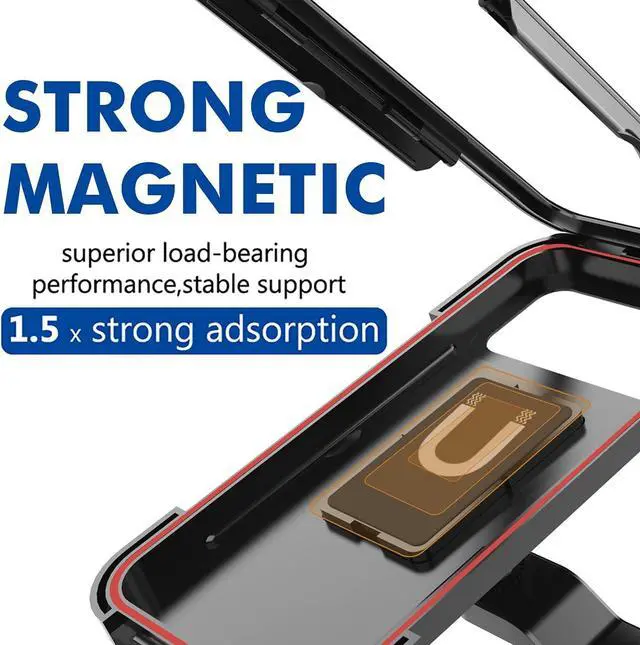 Alt view image 5 of 6 - FOR Bike Smartphone Holder Waterproof Up to 6.7 inches Stand Strong Fixing Shockproof