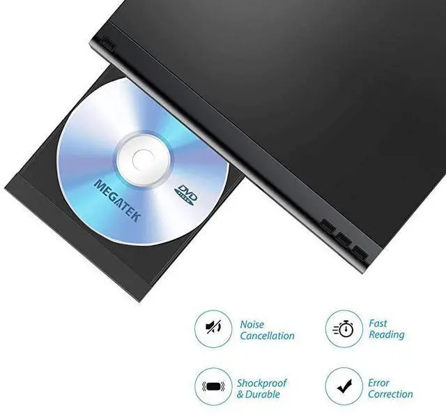 Alt view image 4 of 7 - forDVD Player Compact DVD Player for TV with HDMIAVCoaxial Outputs CD Player for Home MultiRegion RegionFree DVDs DivX MP4 MP3 USB PALNTSC System Metal Case w Remote HDMI Cable