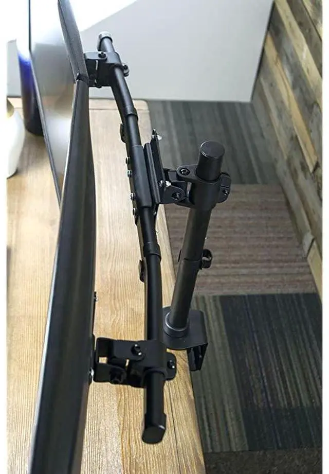 Alt view image 7 of 7 - Dual VESA Bracket Adapter Horizontal Assembly Mount for 2 Monitor Screens up to 27 inches MOUNTVW02A