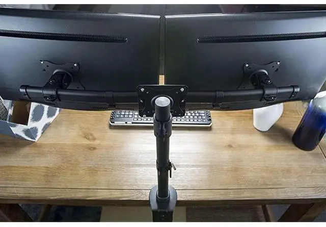 Alt view image 6 of 7 - Dual VESA Bracket Adapter Horizontal Assembly Mount for 2 Monitor Screens up to 27 inches MOUNTVW02A