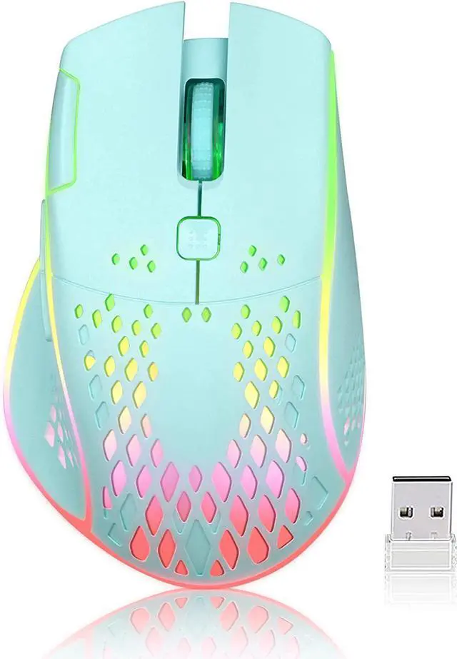 Main image of FOR Wireless Gaming Mouse C30 Silent Click Wireless Rechargeable Gaming Mouse with Double-Click Key and Colorful LED Lights 3 Level Adjustable DPI 400mah Lithium Battery for Gaming and Working