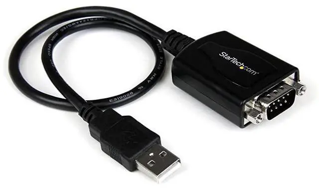 Main image of FOR com 1 ft USB to RS232 Serial DB9 Adapter Cable with COM Retention Up to 920 kpbs USB to VGA Adapter ICUSB232PROBlack